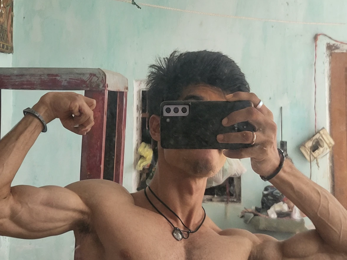 there is a man that is standing in a room with a cell phone, with abs, fit pic, slender and muscular build, complete body view, full body picture, half body photo, 2 , in good physical shape, 2 8 years olddy shot, (38 years old), 2 9 years old, lean but