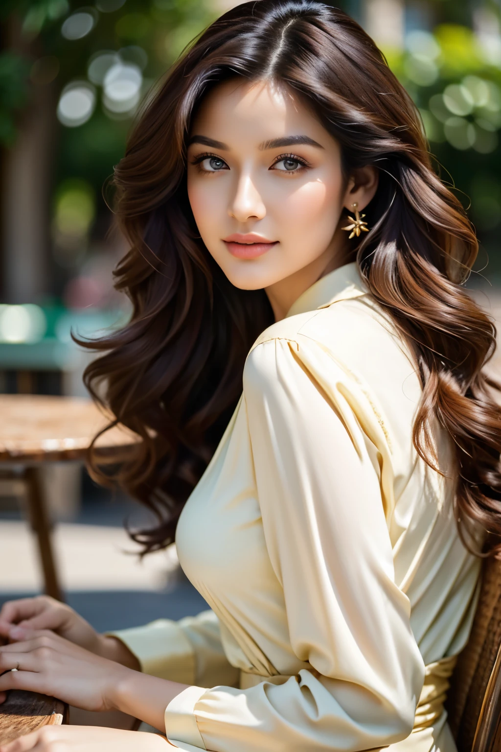 score_9,score8_up, ((head to thigh portrait)), (majestic:1.5),(uhd:1.3), (best quality,highres,masterpiece:1.2), ultra-detailed, (realistic, photorealistic, photo-realistic:1.37),Masterpiece, generate a hyper realistic image of a stunning and sensual woman, perfect natural body, slender but curvy, very detailed shinning long hair, curls hair, messy hair, very detailed brown black glossy eyes, detailed sharp nose, detailed white glistening teeth, detailed perfect symmetrical face, detailed perfect natural round medium breasts,intricate fabric rendering, Cinematic lighting, ultrarealistic, photography, long red hair, woman, 24 years old, hourglass figure, perfect body, Flirty look, natural medium breasts, blur background, ((she is standing on a balcony with a great view over the city)), it is early morning, sun is rising, she only wears a pink see-through silk robe, ((she is holding a cup of coffee in her hands)), ethereal light, intricate details, extremely detailed, incredible details, full colored, complex details), insanely detailed and intricate, hyper maximalist, extremely detailed with rich colors. masterpiece, best quality, HDR, UHD, unreal engine. Representative, fair skin, rich in details High quality, gorgeous, 8k, super detail, gorgeous light and shadow, detailed decoration, detailed lines, glitter,Beautiful ,23 years young Indian girl healthy, confidential looking,8k,realistic, raw photo,dark brown hair,fair skin, indian,long hair,clear facial features,, very detailed, 23years old, innocent face, natural wavy hair, high resolution, masterpiece, best quality, intricate details, highly detailed, sharp focus, detailed skin, realistic skin texture, texture, detailed eyes, professional, 4k, charming smile, shot on Canon, 85mm, shallow depth of field, kodak vision color, perfect fit body, extremely detailed, foto_\(ultra\), photorealistic, realistic, post-processing, maximum detail, roughness, real life, ultra realistic, photorealism, photography, 8k uhd, p