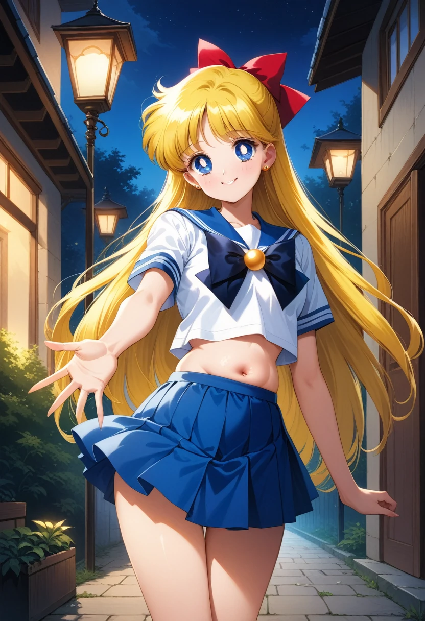 masterpiece, best quality, highres, sv1, sailor senshi uniform, medium breast, smile, open mouth, orange skirt, elbow gloves, tiara, orange sailor collar, red bow, orange choker, white gloves, jewelry,smile, brush, from below, Panty shot, Love juice, squatting, white leotard, milf, ornate fabric, leather texture, dramatic lighting, cinematic shot, atmospheric, depth of field, comic style, watercolor style, floating hair, wind, wind lift, shiny hair, outdoor, sunshine