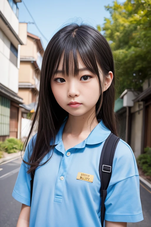 Top quality masterpiece, 8k, , Japanese Girls, RAW Photos, Absurd, Award-winning portraits, 笑face, 笑face, Alone, Uniform, Summer Clothes Idol&#39;face, violet, Gardenia, Delicate girl, Long black hair, Dark Eyes, Upper body digital SLR, Observe the audience, Frank, Sophisticated, Like々Shii, Thin arms, Professional Lighting, Film Grain, chromatic aberration, (目とfaceの詳細: 1.0), (Bokeh button:1.1)