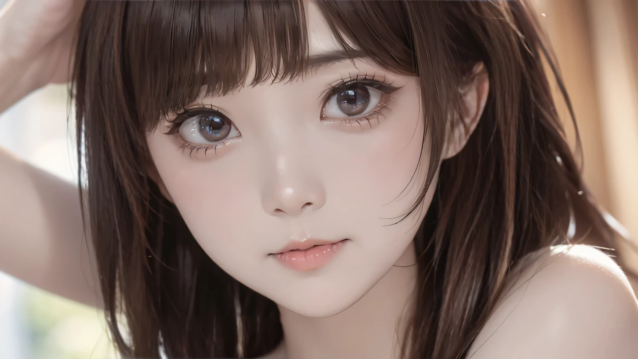detailed face, cute face,brown eye, master piece , best quality , matured woman face , squatting , short, japanese
