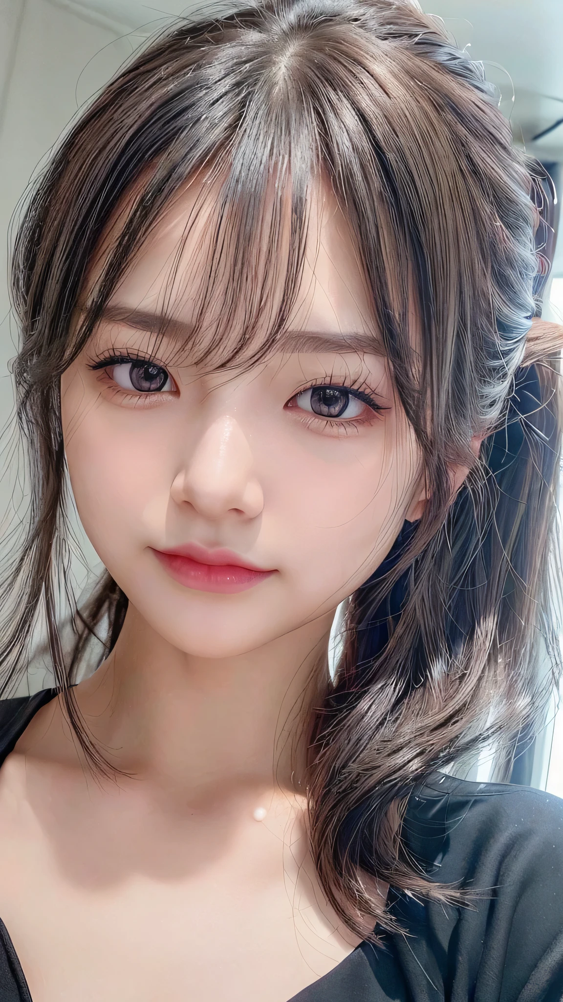 (Extremely detailed CG Unity 8K wallpapers)、(Masterpiece)、(top quality)、(Super detailed)、(best illustrations)、(最佳shadow)、(Realism:1.5)、(Pure love face_v1:0.5)、真正的人类skin、lens flare、shadow、Backlighting、bloom、depth of field、natural soft light、hard focus、film particles、、Observe your audience、 1 girl in、21 years old、solo、skin、thin skin、soft lips、(light eyebrows:1.4)、Shiny brown eyes、Black very long straight hair、small breasts、beautiful detailed sky、Detail of west garden(large crowd:1.2)、Sunlight、(red nose)、Beautiful and delicate eyes、White Japan school uniform、Sailor suit、Dark red pleated skirt、espadrilles、take off your clothes