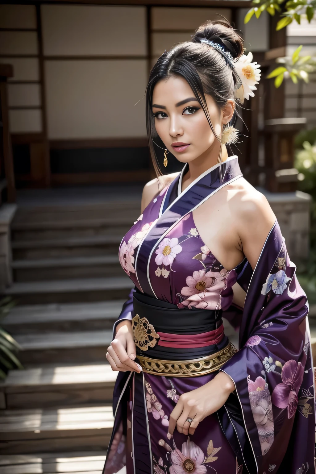 vestimentas: Hailey Grice exudes the allure of Wano Kuni in her exquisite attire, effortlessly blending traditional Japanese style with a touch of sensual fantasy. Adorned in a vibrant kimono adorned with intricate yet sensual patterns, and a wide obi belt, Hailey exudes elegance and strength. With exquisitely coiffed hair and nature-inspired accessories, Hailey transports us to the enchanting world of Wano Kuni.
cos: Hailey Grice incosra o espírito cativante de Wano Kuni em seu conjunto deslumbrante. The vibrant kimono, adorned with intricate patterns and complemented by a wide obi belt, shows its affinity with traditional Japanese fashion but with a sensual touch. With well-styled hair and accessories inspired by nature, Hailey captures the essence of Wano Kuni's fantastical world, Exuding grace and strength.
imageio: Uma imageio de high resolution captura Hailey Grice em sua vestimentas hipnotizante inspirada em Wano Kuni, showcasing the vibrant colors and intricate details of the kimono. A imageio captura lindamente a presença etérea de Hailey, transporting us to the magical kingdom of Wano Kuni, looking ahead at viewer, work of art, best qualityer, highy detailed, desire, blush, (Beautiful and detailed description of the eyes), (beautiful and detailed face), cos feminino perfeito, (best qualityer), (ultra detali), (work of art), (high resolution), (original), (the extremely detailed CG Unity 8k wallpapers) faça ela retirando o quimono e revelando o cos, ( quimono aberto na frente revelando cos)