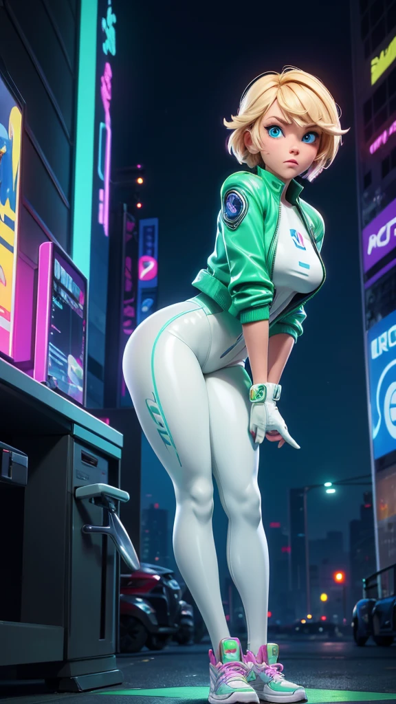 (masterpiece, Perfect quality:1.2,), (8K, RAW Photos, Highest quality, masterpiece: 1.2), High-quality RAW color photos, Professional photography,Data Visualization Design Styles ,(Hatsune Miku is singing with her wings spread),(Pink and turquoise hair:1.2) ,(Plump body),A clear blue sky,Vast views,Side Back,Wear iconic outfits and hairstyles,Extra long double ponytail,Aether Holographic Center, Neon Wings, Founding Angel, Transparent Holographic Being, Beautiful details,Model standing