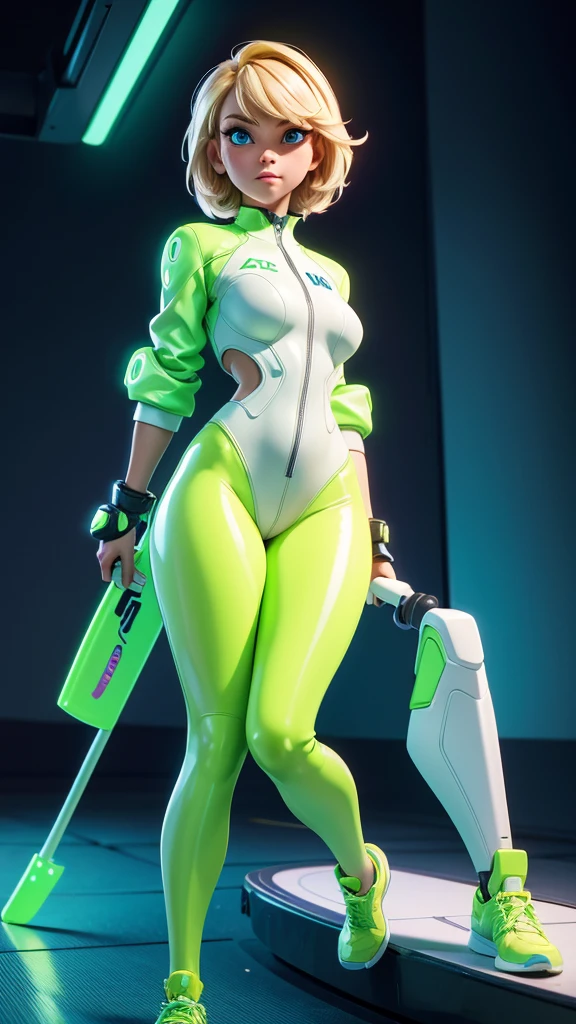 a close up of a woman in a costume holding a sword, female, katana zero video game character, cyber suit, clothed in cyber armour, cyber fight armor, rogue anime girl, shy blush, wearing a thong, highheels, fullbodyshot, model pose, chocker, cameltoe, big ass, big thighs, toned body, detailed anatomy, anatomically correct, highcut leotard, highleg leotard, twin braids, braided hair, glossy lipstick, yellow eyes, highleg, g-string leotard, full body shot, high_res, high tension, stretched fabric, wedge, high_resolution, very_detailed, cameltoe, masterpiece, best quality, absurdres, highres, 4k, ray tracing, intricate details, highly detailed, big breasts, huge ass, full_body, ultra sexy, very high detail, detailed clothing, detailed textures, full body in shot, color harmony, pleasent colors, vibrant, cat earphones, yellow painted fingernails, yellow nailpolish, makeup, mascara, eyeliner, blue eyeshadow