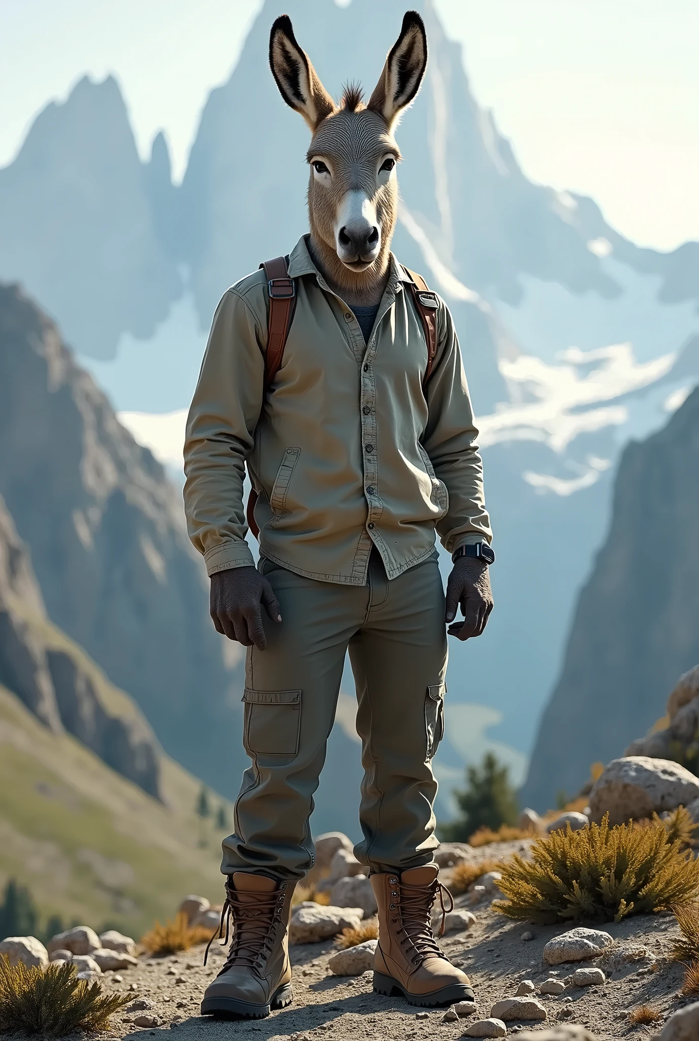 a llama with a backpack and a cup of coffee, llama all the way, llama, llama anthro portrait, quechua!!, fursona wearing stylish clothes