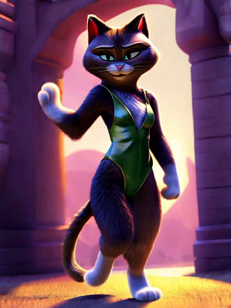 Kitty Softpaws, DreamWorks Animated, Leotard, 3:1 Hip to leg ratio, Bright Lighting