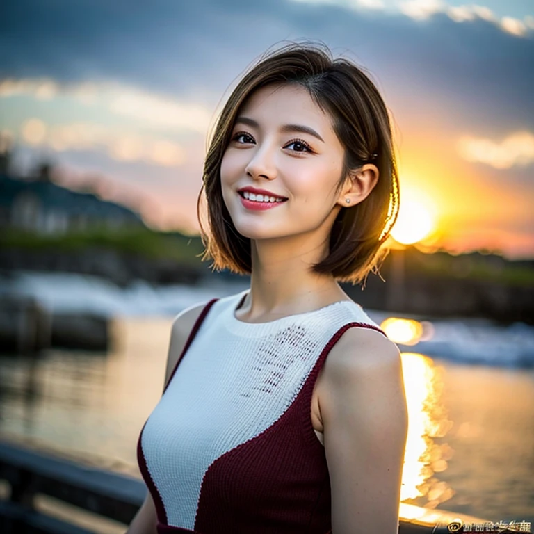 (Realistic, 超Realistic:1.4), 16K HDR, High resolution,((Whiskey Glass)),((Whiskey Bottle)),((Whiskey Glass)),Happy Smile、Short Hair,The best smile、Japanese Actress,so beautiful(It looks like the real thing),Evening Dresses,Cocktail Dresses、Whiskey Bottle、The Macallan、Johnnie Walker、、Old Parr、whiskey、Slim couple、Model Couple、(Realistic, Intricate details:1.2), Single Malt、scotch、Rocks glass、Shot Glasses、Whisky on the Rock、Scotland、Amazing view of the sunset sky and clouds、,Digital SLR camera, Soft lighting, Detailed Background, Volumetric lighting, Sharp focus, super Realistic 肌,so beautiful表現です,Cloud Effect:1.2、プロ品質のHigh resolution、Best Quality,Slim figure,Highly detailed face,Detailed eyes,Beautiful Lips,Excellent light particles,Cinema Lighting