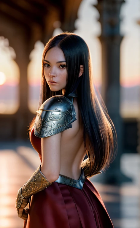 (RAW photo), (Realistic), (photo-realistic), ultra high resolution, masterpiece, highest quality, portrait, facial portrait, perfect lighting, detailed lighting, dramatic shadow, ray tracing, 1 Japanese beautiful young lady, 20 years old, beautiful Femail Gladiator, perfect anatomy, Voluptuous, cleavage, symmetrical eyes, beautiful detailed brown eyes, chubby lips, big tits, big ass, big thick thighs, abs, muscle, shortcut messy hair, black hair, half open mouth, looking at viewer, ((wearing a erotic Gladiator costume)), ((in Rome Arena)), erotic pose,
