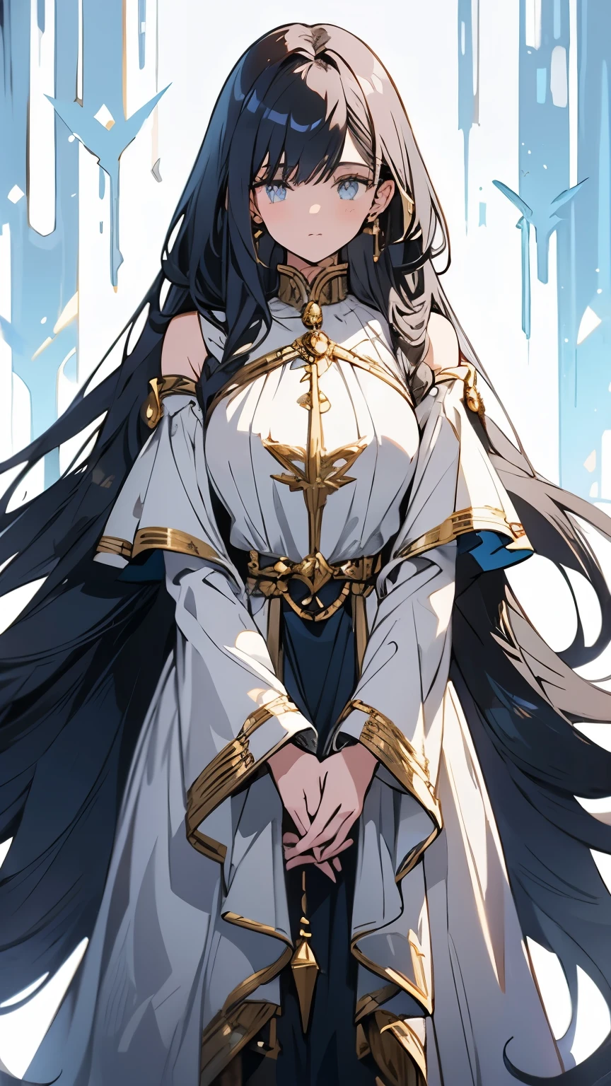 A stunning and mature human female mascot for a game like Pokémon, exuding grace and wisdom. She has long, flowing hair in rich, natural tones such as deep chestnut or silver, styled elegantly to frame her sharp, defined features. Her eyes are almond-shaped, with a gentle yet piercing gaze that shows experience and intelligence. She wears an intricately designed, form-fitting outfit that blends sophistication with adventure—a combination of sleek, modern armor with subtle, ethereal accents like glowing runes and regal patterns. Her posture is poised and confident, reflecting her leadership and seasoned experience in the world of the game. A flowing, majestic cape drapes from her shoulders, hinting at her status and power. Set against a mystical landscape with breathtaking vistas and mythical creatures, she commands respect as she interacts with her Pokémon-like companions, embodying strength, wisdom, and a nurturing presence.
