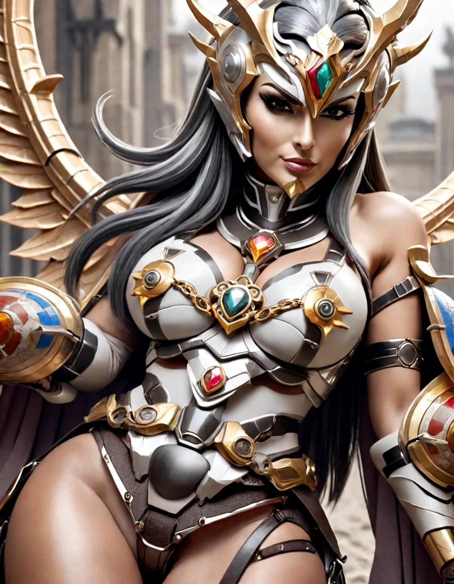 (masterpiece), best quality, expressive eyes, perfect face, (close up), (perfect body), (fully dressed), (detailed faces), (lighting angel), (black angel armor), (Lightning Swords), (sfw), (large afro), (lightning afro), (revealing armor), (glowing eyes), (mulatto), (dark tan skin tone), (electric wings), black lips, dark eyeshadow, (extra detail), (black angel wings), (glowing tattoos), (huge breasts), (big lips), (purple eyes), (beautiful face), slender, (beautiful hands)
