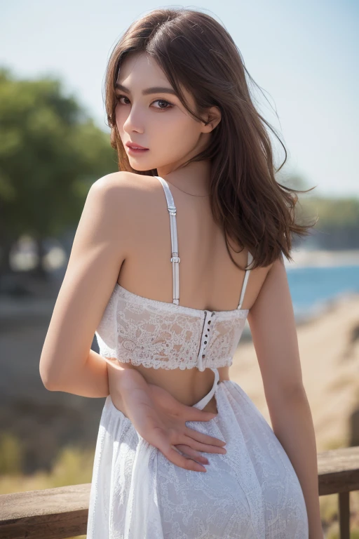 { 1girl and 1man, (sex:1.2), (lean forward, pouting ass:1.4), (back view:1.3), (POV hand touches the girl:1.6), (sucking a thick penis bulge:0), (a lot of cum:0) }, { (masterpiece:1.6), (best quality:1.7), (photo realistic:2.1), (8K resolution:1.6) }, { shallow depth of field, (god ray:1), (sunshine:1), (cinematic lighting:1.2), (reflected front lighting:1.2) }, { beautiful 24yo, blue eyes, (blushed face:1.3), (weeping:0), (smiling:1.4), ((open mouth:1.4), (tongue out:1.6) :0), (eyes rolled up:1.1), ((shiny skin)), slender body, huge breasts, firm round butts }, { ((translucent clothes)), off-shoulder, deep cleavage }