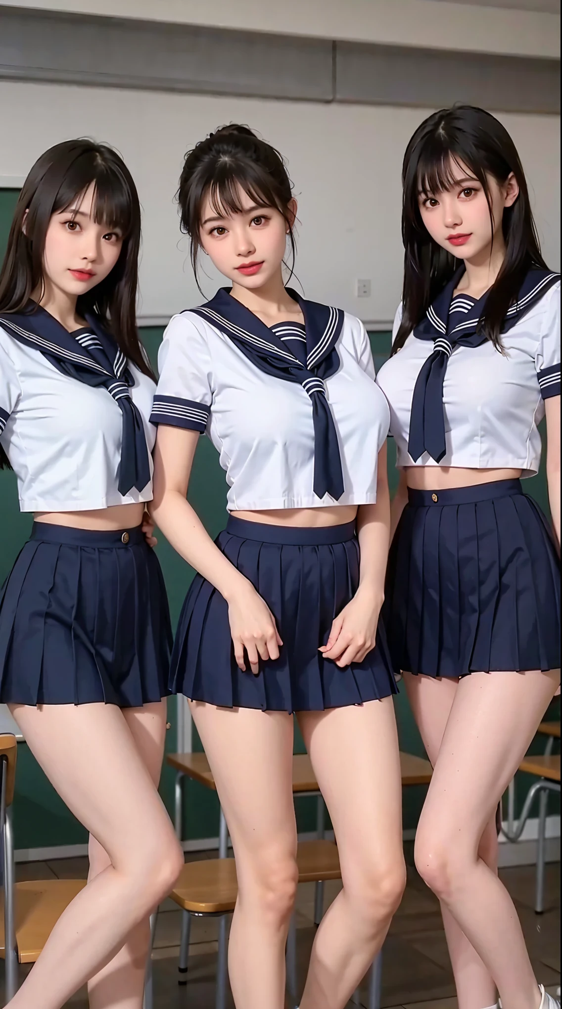8k, big breasts, sailor uniform