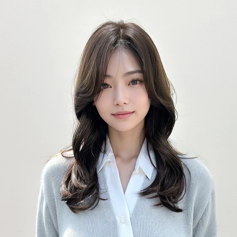 (((Close-up of face)))、(((She is posing like a hair salon model.)))、Half Japanese, half Korean、2 girl、Standing Alone、Looking forward、Light eye makeup、Brown Hair Color、Flat and 、Hair blowing in the wind、Actress Quality、Glossy, ultra-realistic face、Smiling face、Watery eyes、Gazing Up、Subtle lighting effects、 Ultra-Realistic Capture、Very detailed、High resolution 16K close up of human skin。Skin texture must be natural、The details must be such that pores can be clearly seen、The skin is healthy、Uniform tone、Use natural light and colors、A worn-out, high-quality photo taken by a model agency's in-house photographer.、smile、(((SIGMA 300 mm F/1.4,1/1000 sec shutter,ISO 400)))