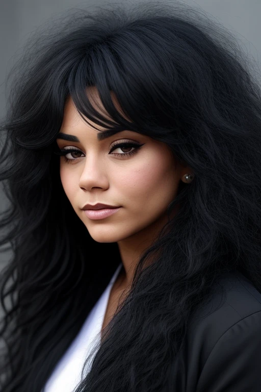 uma mulher em alta qualidade estilo disney pixar com uma jaqueta preta e batom vermelho falando ao celular, cabelos negros cacheados, senhora sedutora, longos cabelos cacheados pretos selvagens, cabelo encaracolado preto, selena quintanilla perez, imagem de perfil, Sensual, Tessa Thompson inspirada, cabelos escuros cacheados, sexy :8, her black hair is a long curly, encaracolado, longos cabelos cacheados pretos