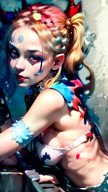 Beautiful Harley Quinn in the water