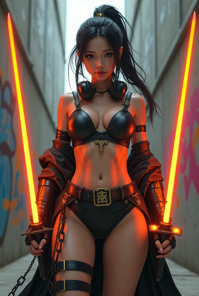 Future Sun cyberpunkWar "Star Wars Xwing R2D2" conceptual "Heavy Metal" Devastating Mandalorian pure female aesthetics lower key:1.37 near:1.37 fire-follets Will-o'-the-wisp "luis Royo" dazzling women walking slow down playing Cosplay "Princess":1.37 "Leia":1.37 "Nathalie Portman":1.37 Pilots jacket cowboy 38years sunLight luminescence ultra pro-photorealistic optimal detail qualities precise details:1.37 SLR resolution max perfection improved graduated Octane rendered UHD XT3 16K DSLR HDR UnrealEngine5 real analog shadows:1.37 3dcg body symmetrical athletes oiling faces cheekbones effects glow embarrassed:1.37 eyeliner beautiful:1.37 eyes opal pupils black iris lazulis turquoise sapphires mouth open teeth obvious smiles dark hairstyles short bangs:1.3 ecstatic:1.37 floating jackets fixed eccentric cape levitating shoulders-off white shirt lace clavicles papillotes embroidered bikini strange navy thick leathers breasts Pointed Various:1.37 Felt satin-feltskirt:1.37 Loose matching bristles swinging spinels navel:1.3 Depths:1.37 revealing pubic scarlet pubis-hairy underwear:1.37 waist chastity-belt padlock Gold decorated silver agate tied garters thick thighs legs high volumetric Gothic stainless steel boots ornate onyx ruby invokes delicate incandescents Unity Toys Crystalline DoF X-Wing (EOS R6 135mm 1/1250s f/2.8 ISO400) R2D2 Mechanized Adaptable Ion Canon DoF Dummies "wide Sabre" dramatic supports fully clothed armor heavy chrome metallic flat bands fathoms richly decorated brass:1.37 fullbodye "Darth Vader" background:1.37 sharpness equirectangular 360 headphones antenna ornate rune lava Tourmaline plasma glyphs engravings [(masterpiece 1.37) (Willi Baumeister:1.1) (John T. Biggers:1.2)::17 Alessandro Casagrande, Greg Rutkowski, Sally Mann Guweiz and James Jean tattoo CGSCOSITY (by Michelangelo)] Bruce Weber girls raw varied nsfw:1.37 etc.