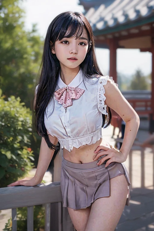 ((Battle Royale in the ruins of the city)), ((Sailor suit and high-waisted pleated skirt)), (((Hold a concealed weapon))), (beautiful girl, :1.3, Idol Face), (Small and slender figure), (Slender body line), (Beautiful breasts:1.2), (Small beautiful butt:1.2), (Narrow waist:1.2), (Highest quality, 8K, masterpiece:1.2), (Detailed eyes and face:1.3), (Detailed hands:1.2), (Reality:1.4), (Professional photography techniques, Cinema Lighting), (View the viewer:1.3), ((Desperate look)), (Perfect Anatomy:1.4)