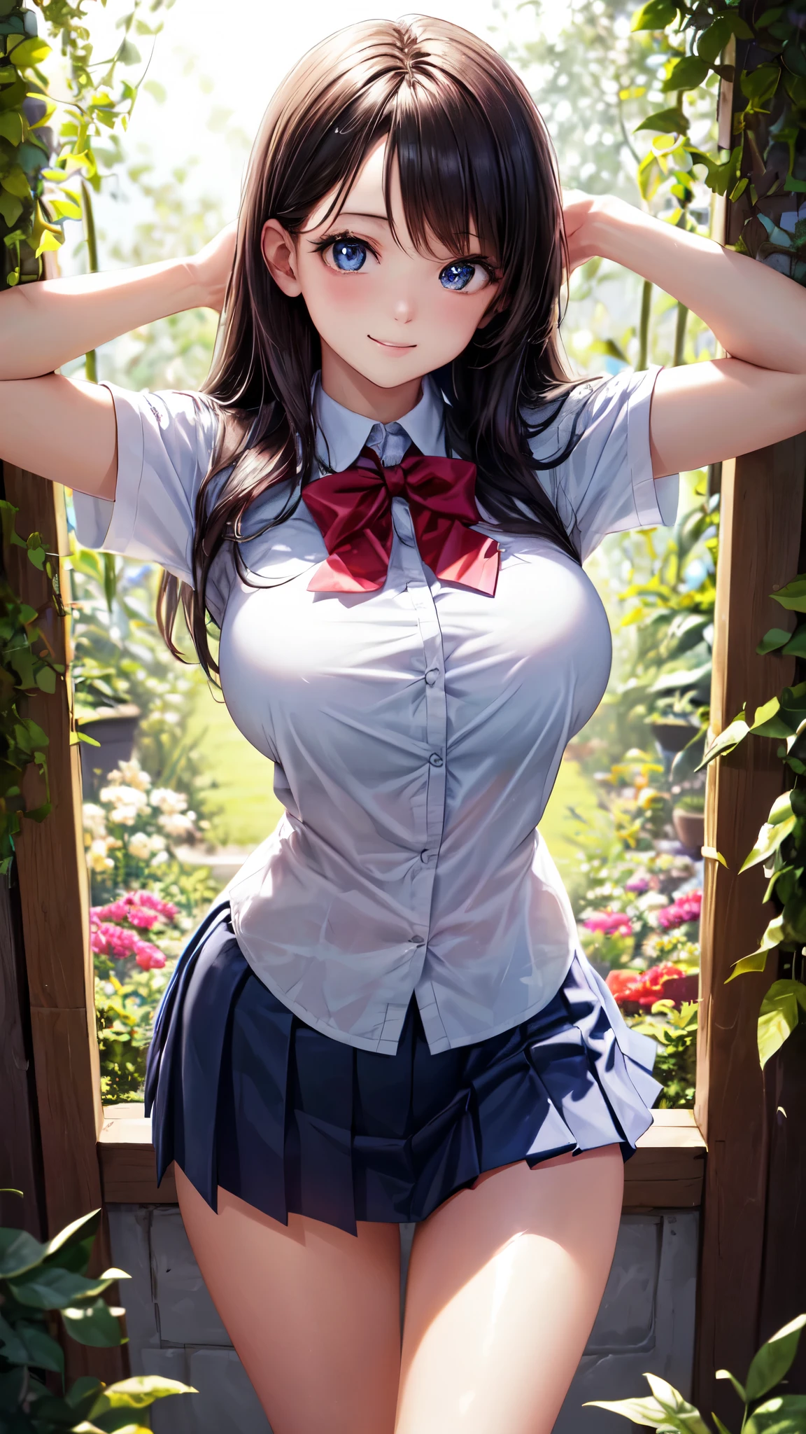 1 female,12 years old,brown hair,Beautiful low twintail hairstyle, (Teal high-waisted skirt:1.3),, (white shirt:1.3), (double breasted,under bust:1.2), short sleeve,natural smile,,frameless eyeglasses,exposing one's chest、nipples are pink、Areolas reflect light、nipples are big、showing off her breasts、The buttons are fully open、exposing nipples、Her breasts are reflecting the light、Show your breasts completely、sitting、legs completely spread to the left and right、vaginal shot、exposing the inside of the vagina、showing off the inside of the vagina、facing forward、NFSW、