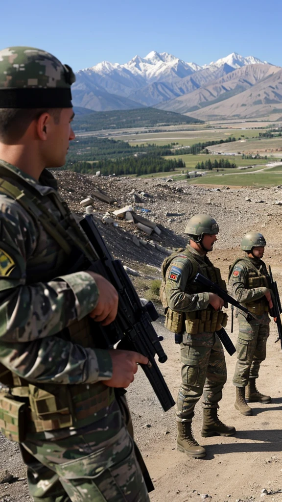 Fully armed Syrian battlefield