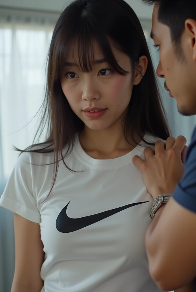{{with a woman in her 20s (naked fat) Man having sex}},masterpiece,8k,realistic,realistic skin,(up hair:1.3),(volleyball uniform:1.4), (sad face,wrinkles between eyebrows,open your mouth and scream,troubled face,look up,brown eyes,Sad face,tears,Are crying,Close ~ eyes,painful face:1.35),correct_anatomy,(Show me her whole body),Too much hair around the vagina,moles on her thighs and breasts,(blowjob,shut her mouth:1.5)(huge penis in mouth),(Side view),(very hairy around penis),(kneel down),(It's too wet around her lips),Behind the wall,(show me her dark brown nipples),(on the mat)