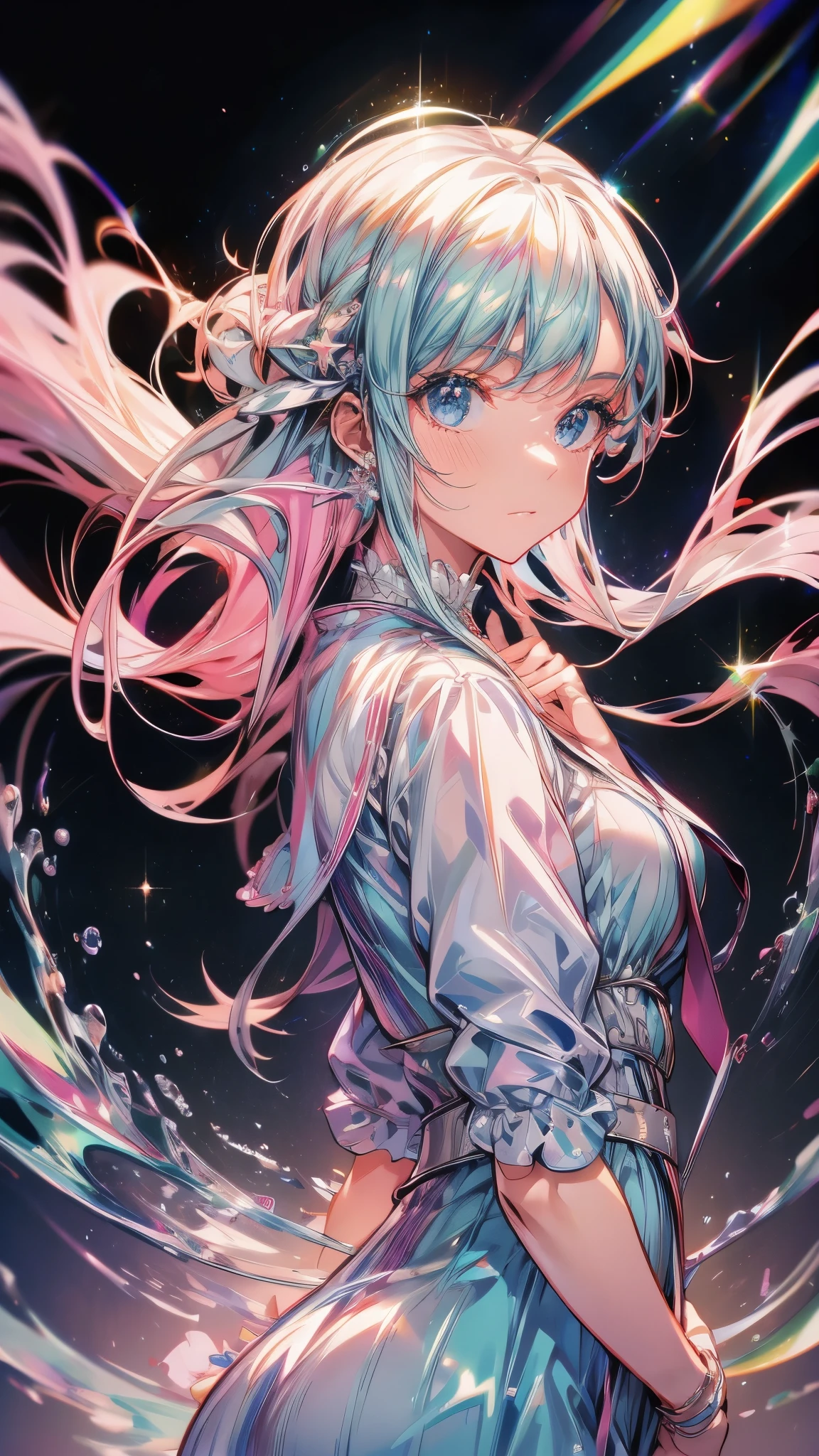  (ultra-intricate pupil in eyes, shiny eyes), long eyelashes, double eyelids, parted lips, kawaii, cute, ( flat chest), slender, (ultra delicate and beautiful skin), insanely detailed clothes, perfect anatomy, dynamic angle, BREAK (masterpiece, best quality), (ultra-detailed 8K), (perfect design), absurdres, highres, ((blush)), (super fine illustration), ((light blue long hair))), 10 years old, long hair ((blush)), masterpiece, best quality, (amazing, beautiful detailed eyes, blunt bangs), high resolution, cute face, masterpiece, best quality, extremely detailed, anime, beautiful girl, bright hair, wind, solo, depth of field, masterpiece, best quality, extremely detailed, (PHOTO BACKGROUND: 1.3), SMALL BREASTS,depth of field, bokeh,{{{masterpiece}}},{extremely detailed CG unity 8k wallpaper},best quality,Amazing,finely detail,solo,cinematic lighting,close-up,{{floating hair}},{{Sakura}},outdoors,sky,{{wind}},detailed background,beautiful detailed eyes,,bright pupils,{{full body}}, dynamic pose,dynamic angle,looking at viewer,detailed clothes,