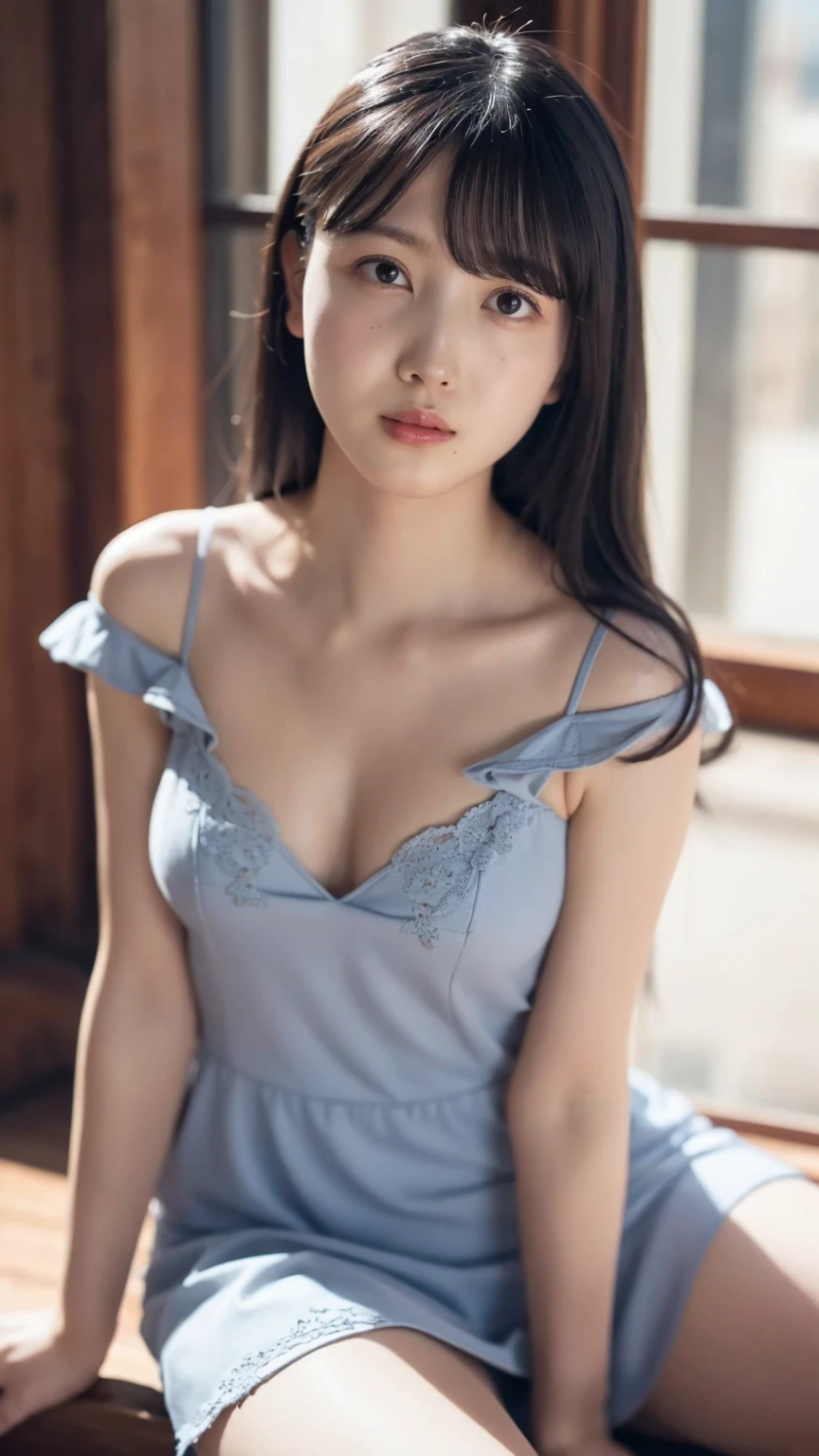1girll, 独奏, nedium breasts, looking at viewert, Be red in the face, short detailed hair, eBlue eyes, hair adornments, shift dresses, Ribbons, Huge breasts,DEEP-V COLLAR,Open chest,Upper chest, blue hairs, Hair ribbon, exteriors, No sleevepose your arms to the sky, daysies, Hair is more than one eye, apronlue-sky, maidennurse, maid headdress, x hair ornamen, pink ribbons, Rossvale Mansion maid uniform,Young European and American women,Bigboobs,Upper chest,Expose the genitals,Tinif Blue,blue hairs,Gradient color hair,Cat ears,Stretch meat,stocklings,Wide thighs,cleavage,HD bell collar,true to life,Lace,Top quality,tmasterpiece,one-girl,Wavy gray hair,paleskin,Cat ears,Cat eyes,Moles under the eyes,Thick eyebrows,Thick lips,scar across right eye,freckle,in class room,Lori huge breasts cleavage,Small waist,Wide thighs,thigh gap,Exposing thighs, ,secretary,mature,cinmatic lighting (RAW photogr:1 girlirl.2 pcs),(true to life:1 girlirl.4 pceautiful details girl,very detailed eyes and faceeatiful detailed eyes,Moody smile,hugefilesize,ultra - detailed,k hd,The original E is very detailed,best qualtiy,tmasterpiece,kemomimi,((Japan Girls' High School)校服)), illustratio, The original E is very detailed, CG, unified, 8k wallpaper, breath-taking, finedetail, tmasterpiece, best qualtiy, Highly detailed CG uniform 8k wallpapece illuminated,cinmatic lighting, , primitive,tmasterpiece,ultra fine photoest qualtiy,超高分辨率,Photorealistic and realistic,Breathtakingly beautiful,dynamicposes,s delicate face,Vibrant eyes,milkyW,highly detailedskin,Realistic details of skin,,8K UHD,digital SLR camera,high qulity,White skin of the,squatt,Squat toilet,urine,spread thighs,spread their legs,looking at viewert,Frontal photo