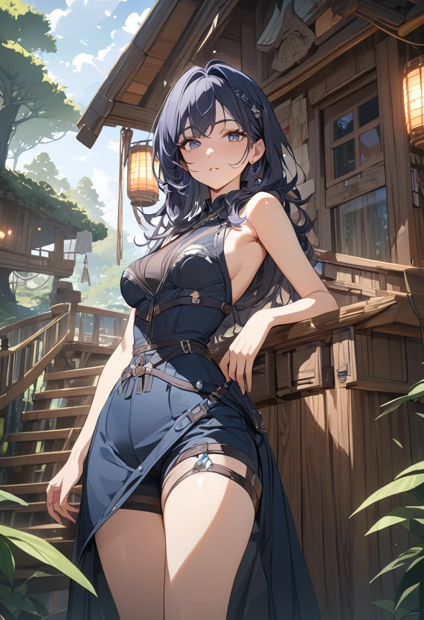 score_9, score_8_up, score_8_up, 1girl, straddling, sex, vaginal, detailed background, night, garden, flowers, medieval, forest, smirk, collarbone, cum, (nipples slipping out of bra), ((two-tone bra, thong aside, sheer babydoll)),cleavage, mona from genshin, panties aside, (nude), wood flooring, pubic hair, from below, heart emote, skindentation, stars littering the sky, constellations, (leaning forward towards viewer), solo focus, extremely detailed eyes, 