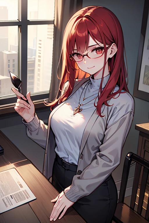 Looking down Round Glasses Open your mouth Red face Figure eight eyebrows