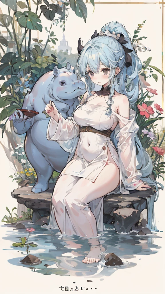 Hololive、Cat porridge、Cat girl、Full Color、China dress、girl、Despairing face、Crying face、The hair color is always light purple、Sweaty skin、In public、public、The sky is night、Big Tits、Pregnant belly、Breast milk、Pussy juice、garden、field、Standing back sex、rape、Peeing、Creampie、Climax
