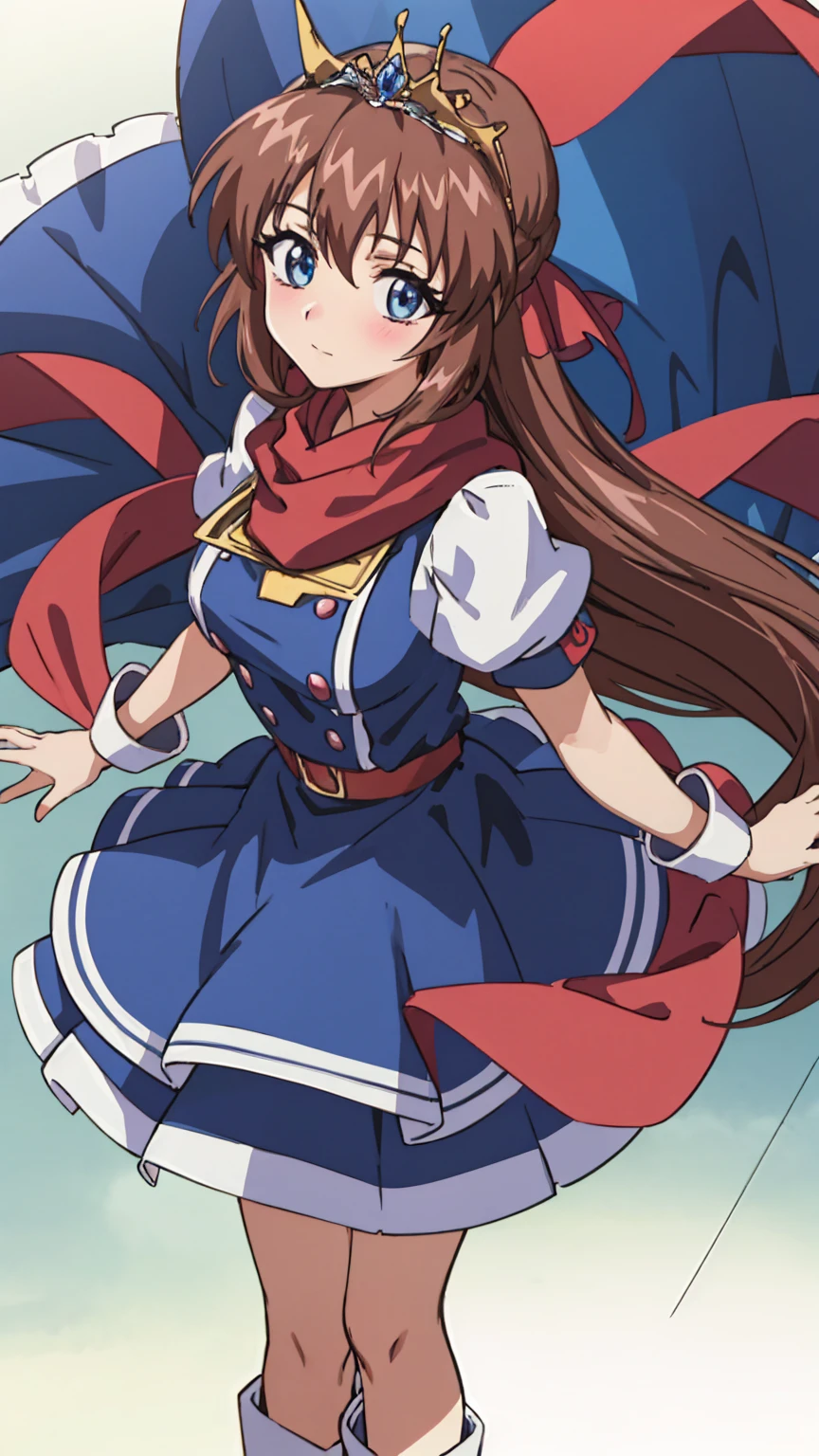 masterpiece, Highest quality, 1 Girl, Beautiful face in every detail, short hair, Wavy Hair、Twin tails from below,French Braid, Stern face、Otaku Photon 1, (Master Parts:1.2), (Better Quality), Familiar, Ultra-high resolution, Cinema Lighting, Sharp focus, (shape:1.1), complicated、 Wearing wizard robes and hat, Hand with cane, The blue crystal on the wand glows..., close, Night wilderness、 Bright light, Flashing Light,