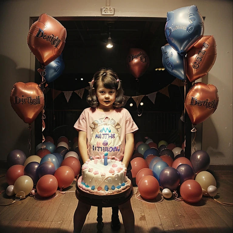 Enfant triste parce qu'il est seul dans son anniversaire format 2.5 d