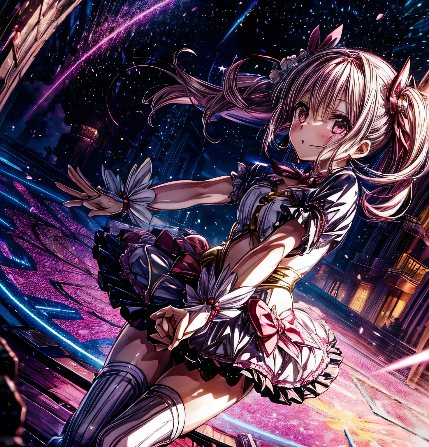 Madoka Magica Soul Gem Corruption beautiful girl Magical girl Sakura Kyoko Red Ponytail