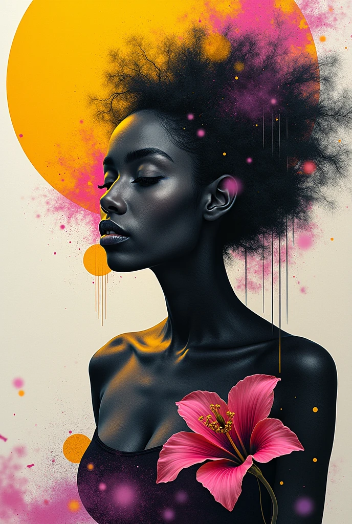 Ebony woman,((( cabelo cacheado, com uma coroa na cabeca))) , blast, chapinhar, A cup of strawberry, cores frias e quentes, fechar para cima, Rainbow is splashing radially, Centralizado, perfect compositio, Estilo Vogue, fotografia de comida criativa, softbox, trending on art station, foco nítido, Studio photo, detalhes intrincados, altamente detalhado, Por Greg Rutkowski, capa de revista de moda, gargantilha,(massive breasts, corpo atraente)