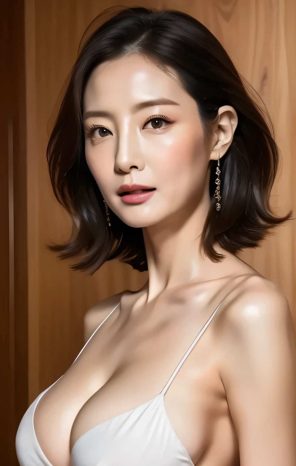 (Gakki:0.9)、(Masseter muscle area)、(Highest quality:1.0)、(Ultra-high resolution:1.0)、detailed、software、masterpiece、delicate、elegant、Highest quality、Are you okay、colorful、Complex details、(8k:1.1) 、(Ultra-high resolution)、独奏:1.9、 1 person:all naked、all、(((Full nudity)))、 Look up,Fair Body