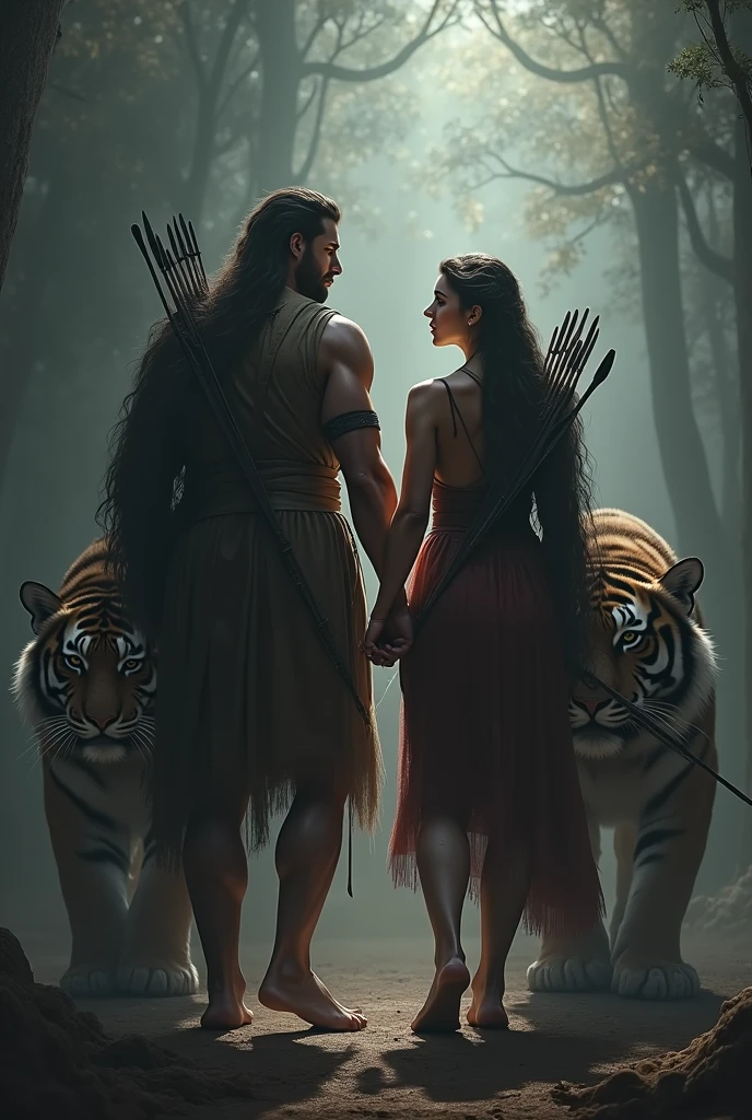 mahadev is doing tandav with ma durga