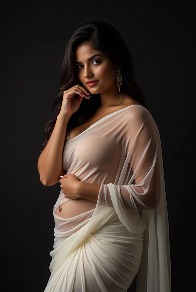 A woman neck women blouse and saree,on the beach,fair face,round face, angle face, beautiful face,big cheeks, curvy, hourglass figure, swooping breasts, deep cleavage, open arms, sexy armpits,big penis, nipples, ass, necklace, (cinematic:1.3), intricate details, (ArtStation:1.2),araffed woman in a neck women blouse and saree posing for a picture, in neck women blouse and saree, wearing neck women blouse and saree, neck women blouse and saree, neck women blouse and saree and barechest, innocent look, neck women blouse and saree, bralette, wearing neck women blouse and saree, wearing neck women blouse and saree, a beautiful woman in white, seductive pose, very seductive pose, magazine photoshoot, magazine shoot, sheer