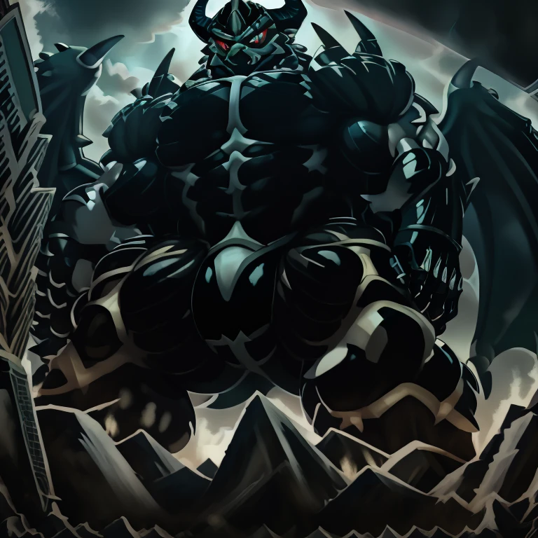 (((8-year-old boy))),Huge muscles,Huge penis,3boys,Crying and enduring the pain,Lots of drool and sweat,Demon body and large wings,Giant horns,bright contrast,