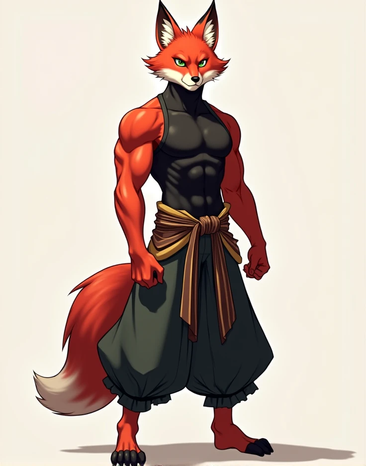 Solo, standing, male, canine, white fur, orange eyes, orange hair, glasses, brown arms, muscular, By bebebebebe, by buta99, by chunie, by sonsasu, by danza