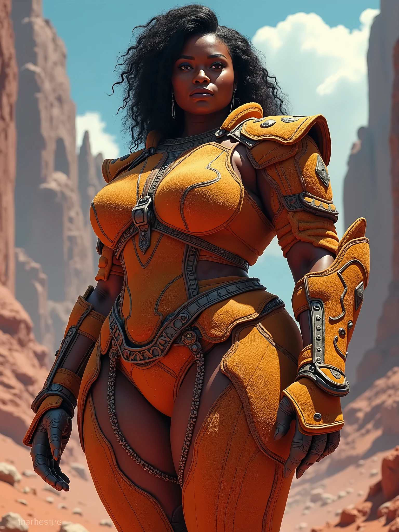 a close up of a naked black skinned african woman with a big ass and a red cape and with a large white mask on his head, thicc, female woman is in her natural pose, black latex sculpt, full body shot hyperdetailed, hyperrealistic full figure, super scale rendered, insanely inflated hips,perfect body, highest quality, work of art, perfect body, curvy woman, masterpiece, naked woman, realistic shaded perfect body, highly detailed character, full character body, full body render, extra detailed body, heavy shading