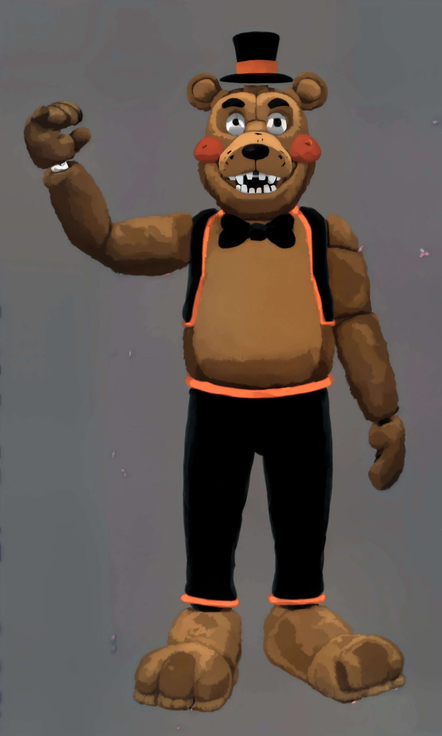 A scary animatronic bear (FREDDY FAZBEAR DE FNAF BAGGITON)