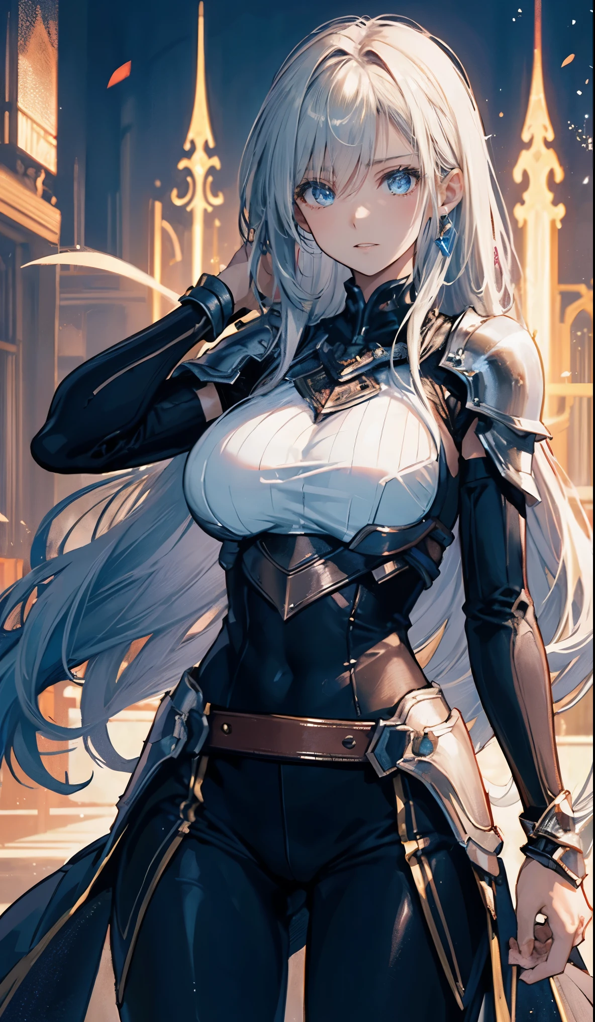 a close up of two pictures of a woman in armor, Bikini Armor Female Knight, Bikini Armor, Girl in Armor, Bikini Armor, Bikini Armor, glossy White Armor, ornate Bikini Armor, thick装甲, thick, Kschaert Krentz Key Art Feminine, Female Knight, shiny silver armor, White Armor, Pale black armor, Highly detailed art gems