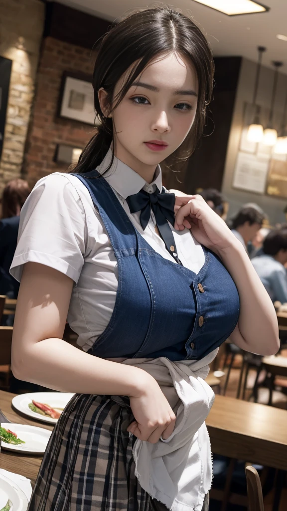 Waitress、Waitress、Waitressだよ❗️(8k, RAW Photos, 最high quality, masterpiece: 1.2), (Realistic, photoRealistic: 1.37), 1 歩道に立っているWaitressのを着た女性, ,Ultra Mini Skirt、 Professional Writing, Photon Mapping, , Italyのの女性, Torn, Sommelier、,Italy、Italy、Easy to wear、 Ultra compact uniform、,At a fine dining restaurant， 胸がbig、Incredibly beautiful face、masterpiece, 最high quality, high quality, High resolution, big , (Face close-up),Working in a restaurant、Carrying tableware、Hair is tied up、Updo、Playmate proportions、エロスWaitress、Please tie your hair tightly、Expose as much skin as possible、、The ultimate revealing outfit、Hair combed back、Infinite Strip、Hair combed back、oh、Nipple poking stimulation、Tingling in the nipples、Anal feels good、Checked clothes,Checker Mode、Intricately checked uniform、Erotic Appeal Posing、Undershot、Show me your panties、Show me your panties、Skirt Lift、