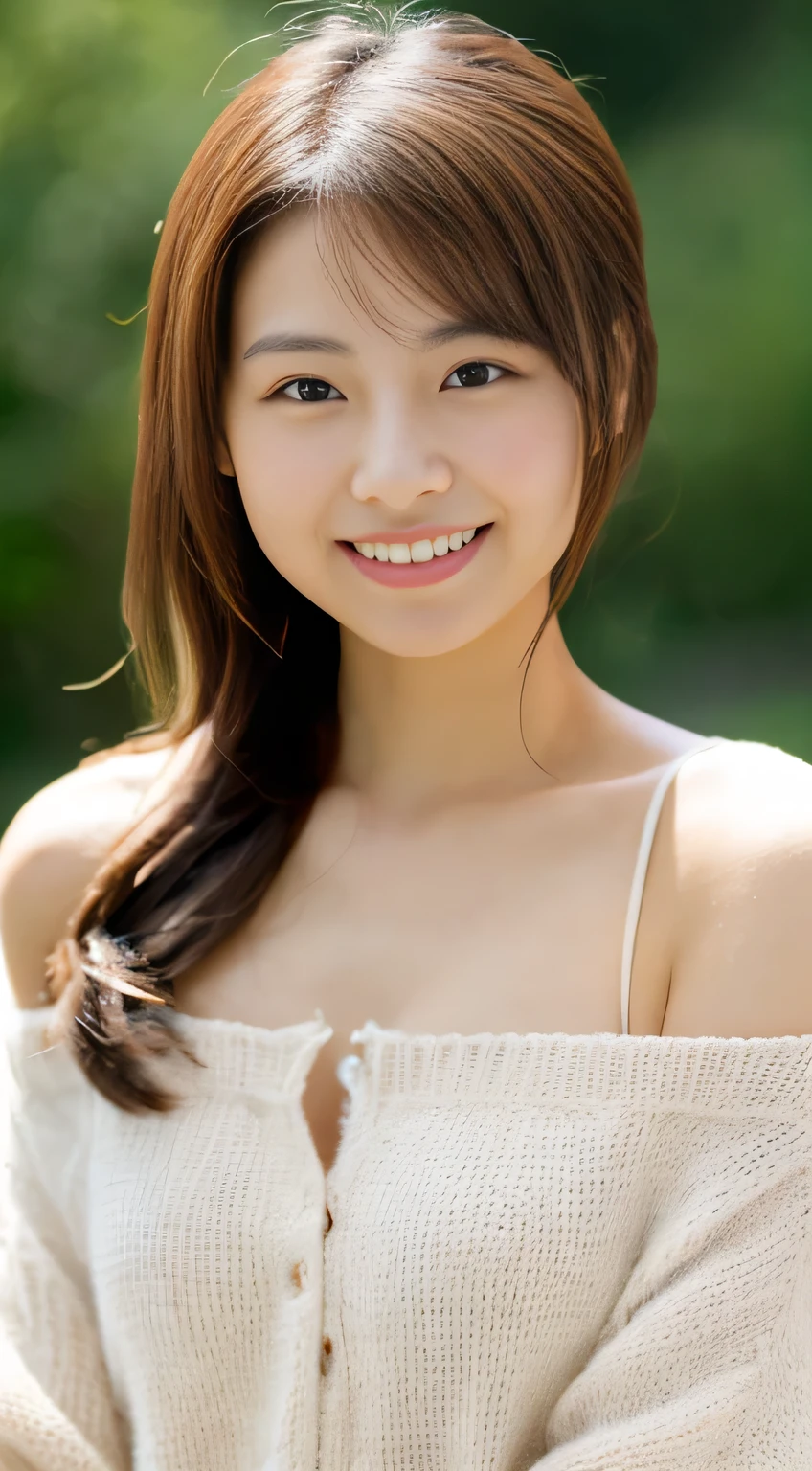 masterpiece,best quality,(Japanese ),((Beautiful girl)),cleavage,indoor,(perfect body beauty:1.2),(shy smile),beautiful teeth,