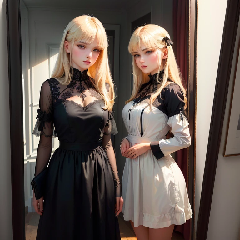 Gothic Wine Girl Blonde Crown