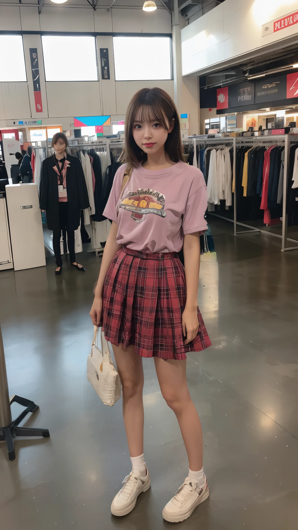 A girl dressed in fashionable clothes like those featured in elementary school fashion magazines