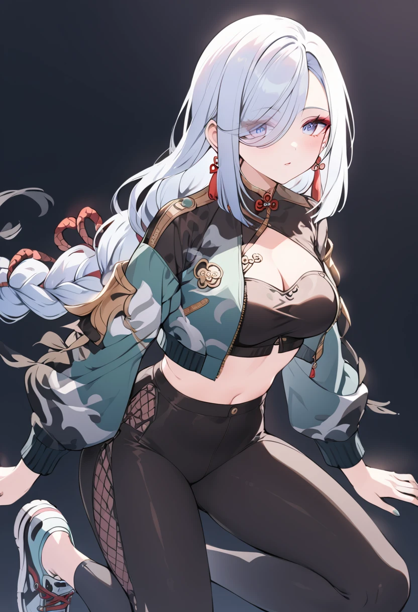 Masterpiece, beautiful art, professional artist, 8k, art style by sciamano240, very detailed face, very detailed hair, 1girl, perfectly drawn body, beautiful face, long hair, light blue hair , very detailed blue vertical cat eyes, pouty lips , rosey cheeks, intricate details in eyes, black tigh boots, earrings, simply wearing a ice hockey jersey, home setting, standing,
