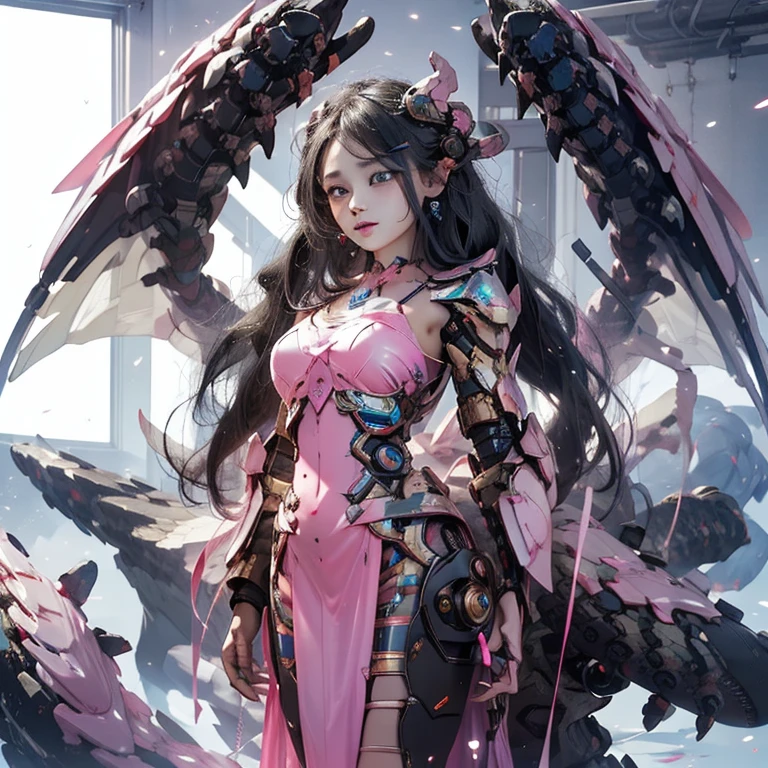 ((16ｋ,Raw photography,top-quality,hight resolution,Ray tracing,PBR Texture,Post-processing,)),(((Red leather bondage skirt, Cute Japan anime girl:2.0,evangerion,Soryu Asuka Langley,long wavy brown hair,Big breasts that emphasize cleavage：2.0,bare hand,Thin leg,blue eyess,complete５Depiction of the finger,Elaborate limb representation,Limbs are２One,Fingers in total５Portrayed in books,A beautiful woman with perfect body)))(finerly detailed face:1.5),(​masterpiece:1.5),(top-quality:1.5), Beautiful fine skin,(Complex fishnet stockings),pin heels,Leather luster :3.0,Beautiful skin,(Black corset,Red Body Conlong),((tthin eyebrows,long eyelashes,smil,二重まぶた,)),No title required,Do not wear anything on your shoulders,Create beautiful light effects on the background、Light Particle Filter,Girl fighting in town,(finerly detailed face:1.4),(​masterpiece:1.4),(top-quality:1.4), Beautiful fine skin,(Complex fishnet stockings),pin heels,Leather luster 3.0,Beautiful skin,(The leather corsets),((tthin eyebrows,long eyelashes,smil,二重まぶた,Glossy lips)),No title required,Do not wear anything on your shoulders,Bold figure,Staring from the front,Create beautiful light effects on the background、Light Particle Filter,Show off your beautiful legs while strolling around the city,Trends on pixiv,Mystical aura,Illuminati style,