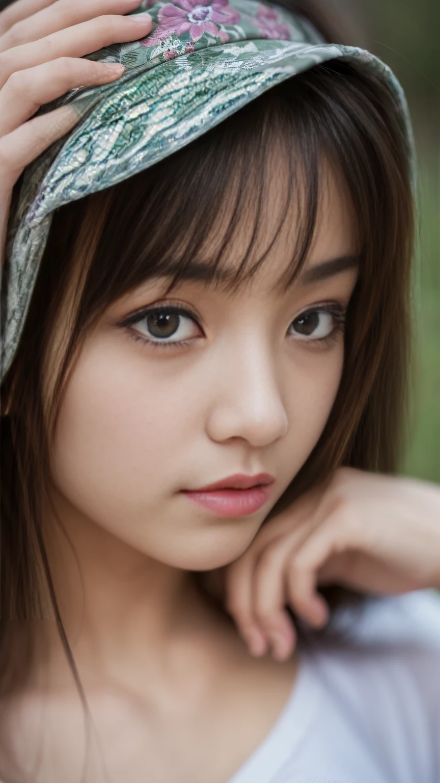 Narrow-eyed beauty