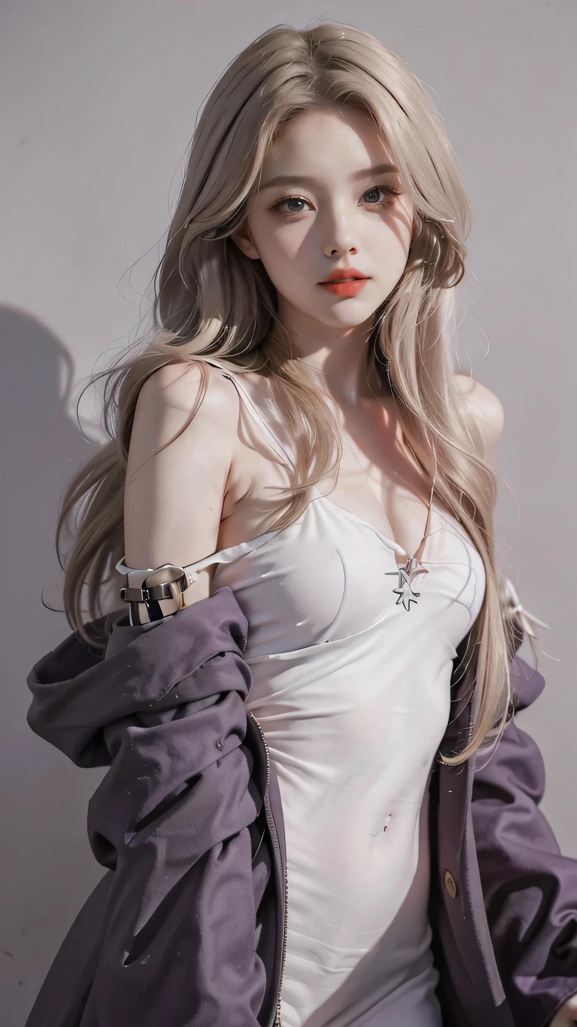 (masterpiece), (highest quality), (become familiar with), light layer, 1 girl, young girl in the forest, sexy transparent colonial dress, perfect body, blonde hair, pronounced chest, defined clavicle, Super realistic, realistic, become familiar with, perky see-through nipples, wet clothes,
